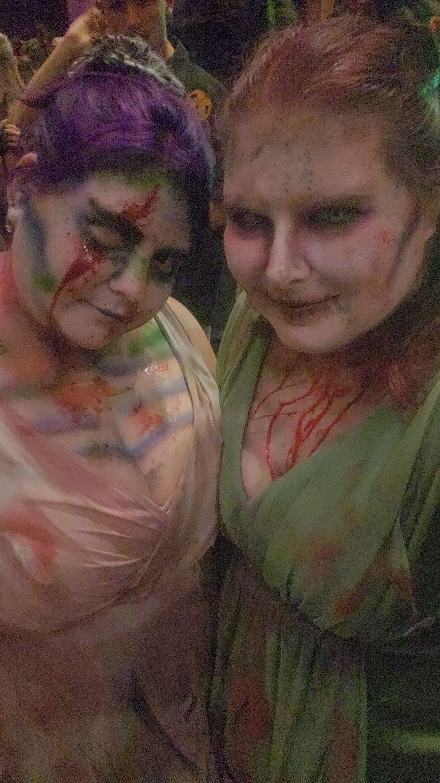 Katie & Kristy as zombies